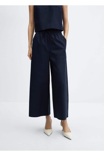 MANGO Woman 100% Cotton Culotte - laza szabású nadrág