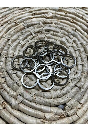 Beilys BEİLYS 100 Pieces 28 Mm Flat Keychain Ring