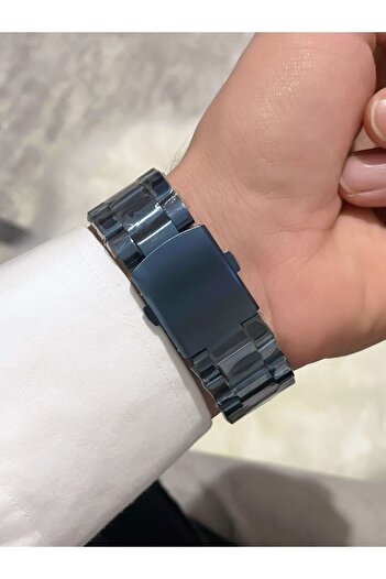 Bimodabu Stylish Steel Cord Men's Wrist Watch with Roman Numerals