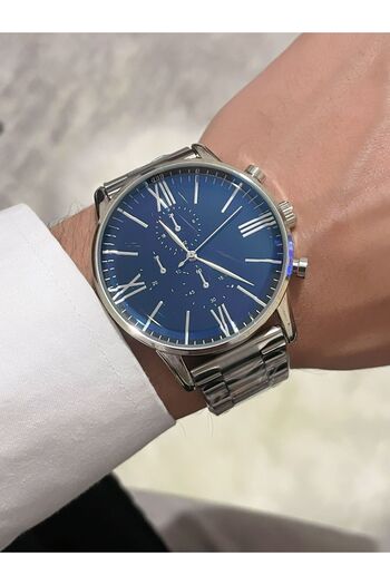 Bimodabu Stylish Steel Cord Men's Wrist Watch with Roman Numerals