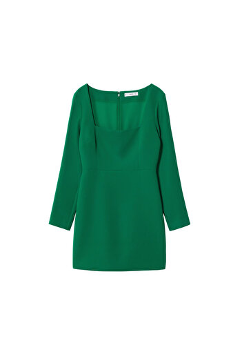 MANGO Woman Yeşil Kadın Elbise  37013843