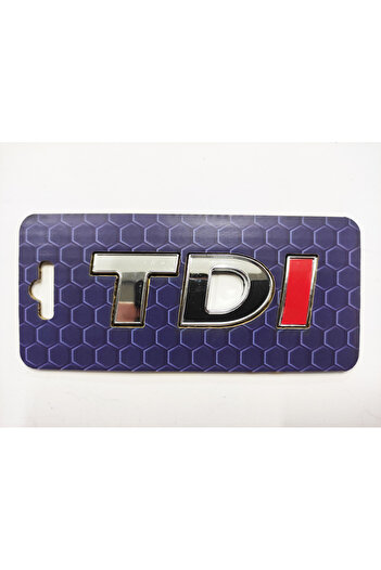 REPLAX Autocolant Volkswagen TDI Arma pentru portbagaj, roșu, 7,5 cm x 2,5 cm 8232