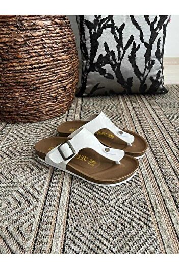 Behtah Kundura Slapi unisex ortopedice din plută, model confort, papuci de zi cu zi confortabili pentru interior