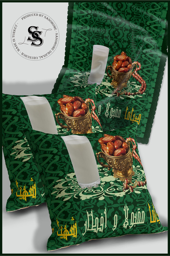 SasoHome Ramadan Kareem & Ramadan Mubarak & Eid Mubarak Decorative Throw Pillow Cover