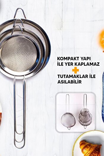 MUJGAN 3 Boy Çay Süzgeci