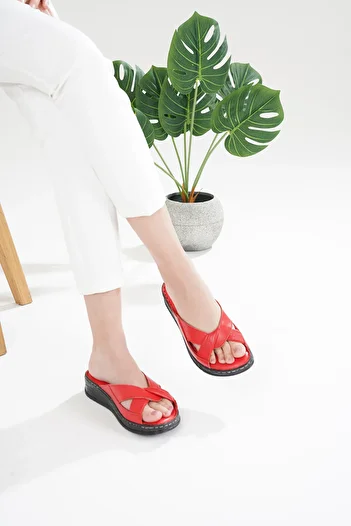 Mira Terlik Mira Orthopedic Leather Slippers Are Suitable for Heel Spurs