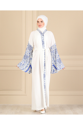 HALİL TÜRKER WHITE SPANISH ARM FERACE & ABAYA