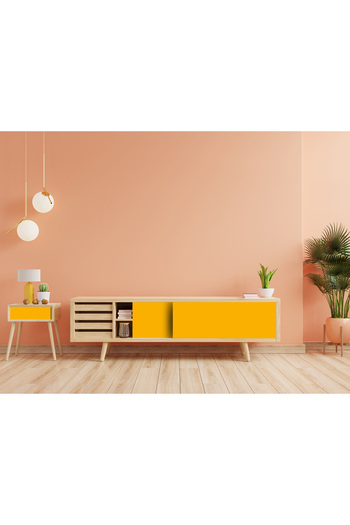 Dekoros Hardal Sarısı Yapışkanlı Folyo, Mat Düz Renk Kendinden Yapışkan Kaplama Kağıdı 45x500cm 0406