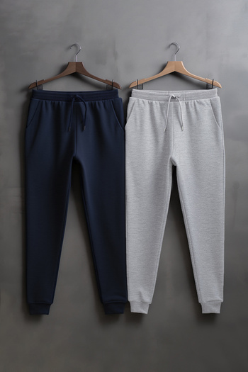 Trendyol Collection Navy BluE 2 Pack - Regular Cut RubbEr Leg SwEAtpants TMNAW22EA0279