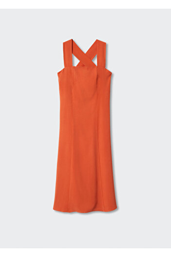 MANGO Woman Mercan Kadın Yetişkin Elbise  37001270
