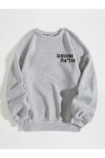 Khione Унісекс Світшот з принтом Sunshıneforyou Oversize Hoodie