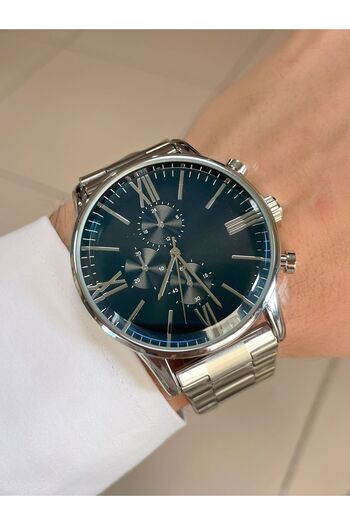 LOOQ Roman Numeral Steel Cord Men's Wrist Watch