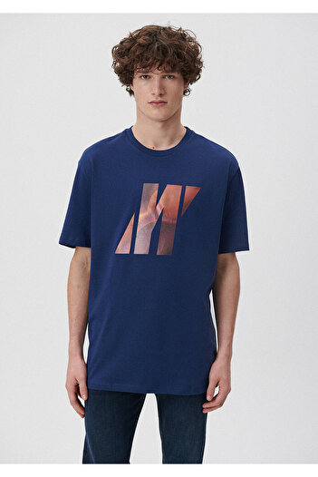 Mavi Μπλουζάκι Pro Navy Blue Loose Fit / Loose Relaxed Fit0611805-70491