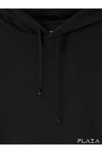 CANDEL Unisex Μαύρο φούτερ Oversize - Εκτύπωση στην πλάτη με αλυσίδες, με κουκούλα