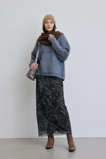 Manuka PATTERNED TULE SKIRT LEAF