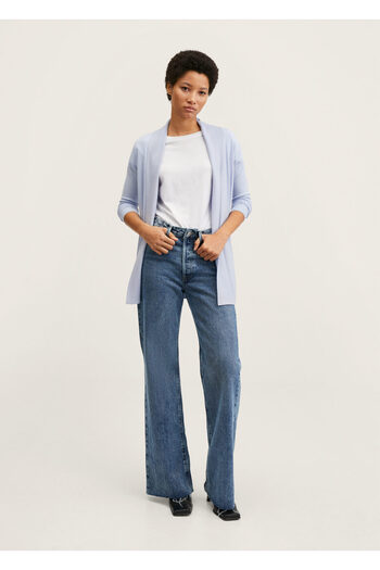MANGO Woman Women's Sky blue Cardigan
