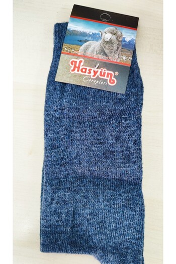 Hasyün 1 Piece Genuine Wool Men's Socks