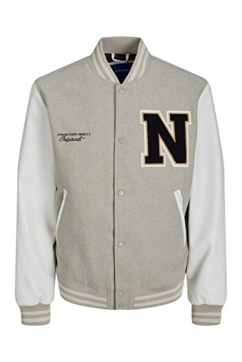 Jack & Jones Чоловіче пальто-бомбер Jack Jones College з вовняної суміші b12241559