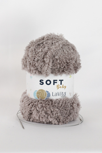 LaVita Yarn  Soft Baby Velvet Yarn Amigurumi 3 Pack Hand Knitting Yarn Taka Yarn (6001-Grey) Taka Yarn