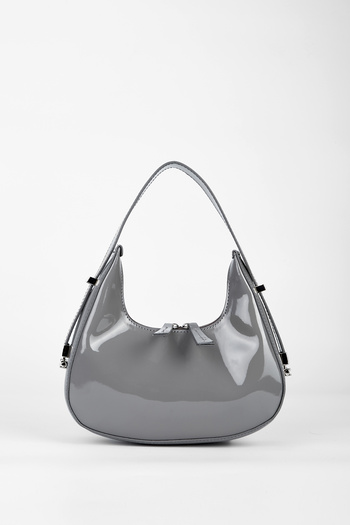 minebag CherryBag Special Strap Detailed Women's Handbag Gray