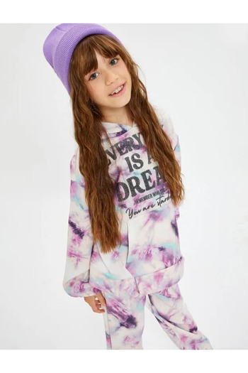 Koton 4wkg10339ak Mädchen-Sweat-Rosa gemustert