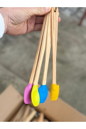Hediye Köşkü Silikon Mini 4lü Kaşık Seti