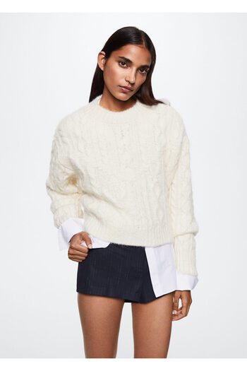 MANGO Woman Natural Women's Adult Sweater37025139