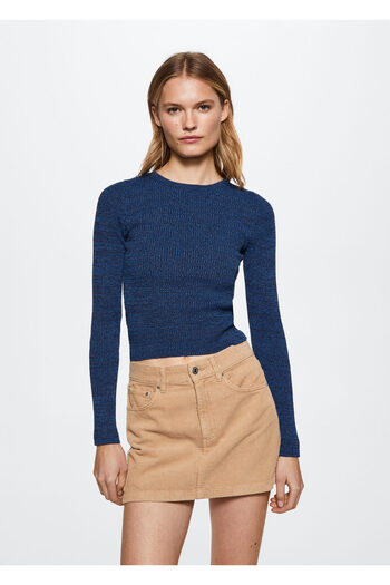 MANGO Woman Night Blue Women's Sweatshirt37018261