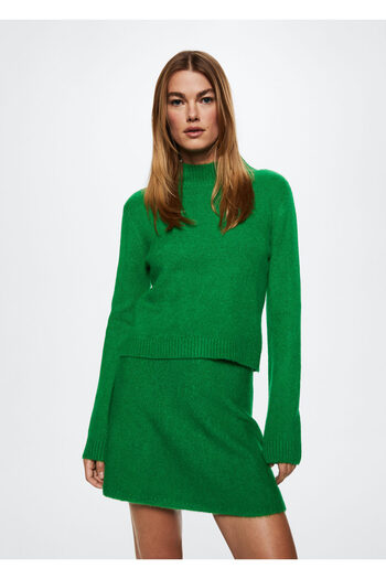MANGO Woman Green Women's Sweatshirt37047755
