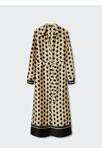 MANGO Woman Sari Kadın Yetişkin Elbise  37095967