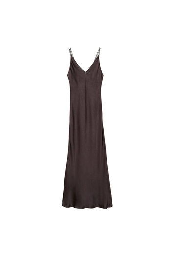 MANGO Woman Σοκολατένιο Γυναικείο Φόρεμα 37049077