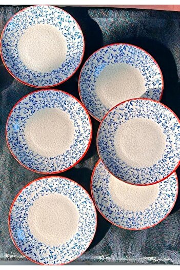 Güral Porselen Liva 6 Piece Serving Plate 25 Cm