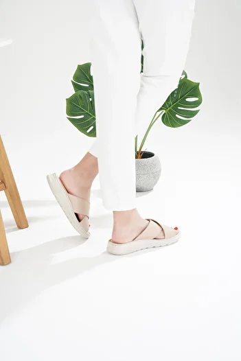 Mira Terlik Mira Orthopedic Leather Slippers Are Suitable for Heel Spurs