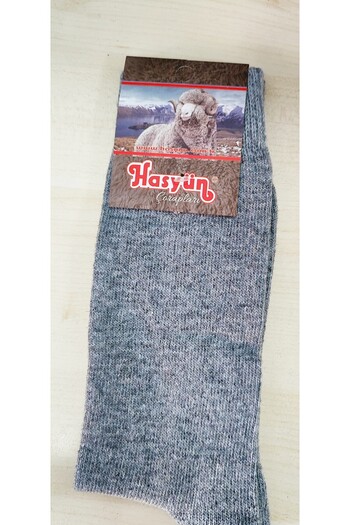 Hasyün 2 Pack Wool Socks Real Wool Genuine Warmth