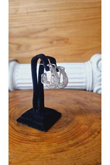Defne Aksesuar SQUARE RING BALLON EARRING