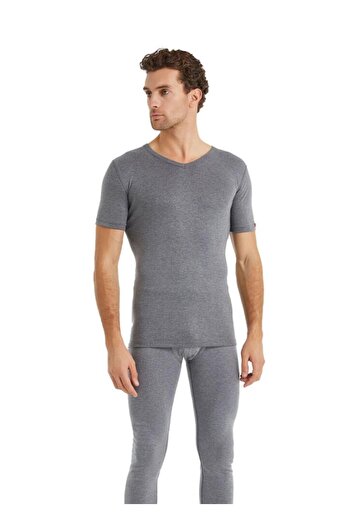 Blackspade Θερμικά εσώρουχα Unisex γκρι με λαιμόκοψη με κοντό μανίκι C3T6N2O1