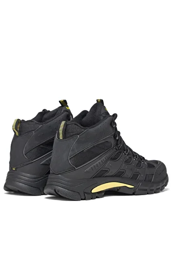 Tonny Black Unisex Κίτρινο Μαύρο Άνετη Εφαρμογή υδατοαπωθητικές μπότες Unisex με κορδόνια