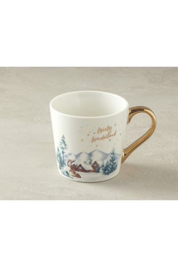 English Home Winter Wonderland New Bone China Mug - Gold