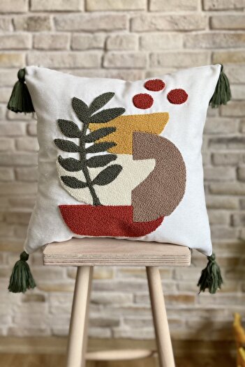 SWITA 4-Piece Combination Punch Embroidered Throw Pillow Cover