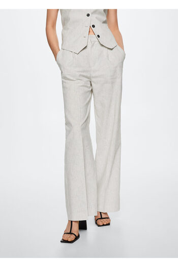 MANGO Woman Women's Natural Trousers