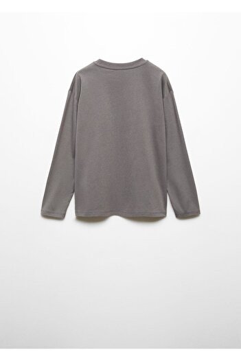 MANGO Kids Gray T-Shirt for Kids