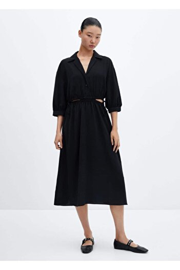 MANGO Woman Elastic Apreli - Elastic Collar Fabric