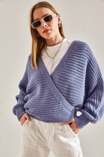 Bianco Lucci Women's Tie Detailed Knitwear Cardigan