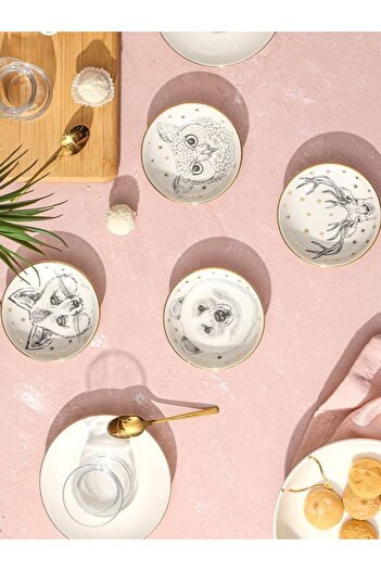 Porland Forest 4-Piece Mini Cookie Holder 10cm 04LFH000582 BKMDIZAYN