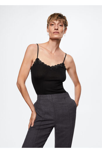 MANGO Woman Black Women's Bustier 37035139