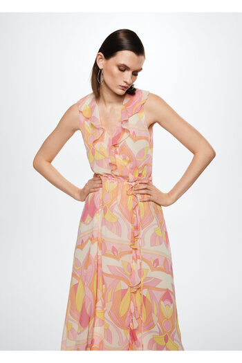 MANGO Woman Pink Women's Dress 37031314