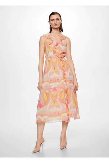 MANGO Woman Pink Women's Dress 37031314