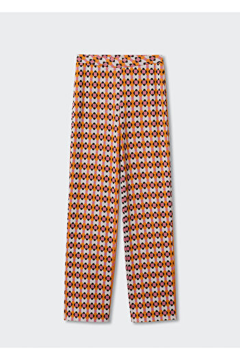 MANGO Woman Pembe Kadın Pantolon 37065969