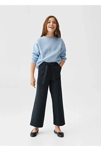 MANGO Kids Navy Blue Girl's Trousers 47010411