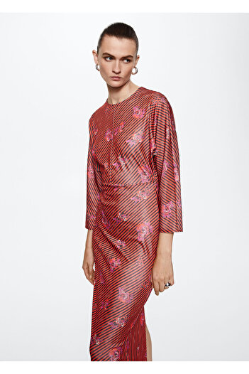 MANGO Woman Red Women's Adult Dress37095835